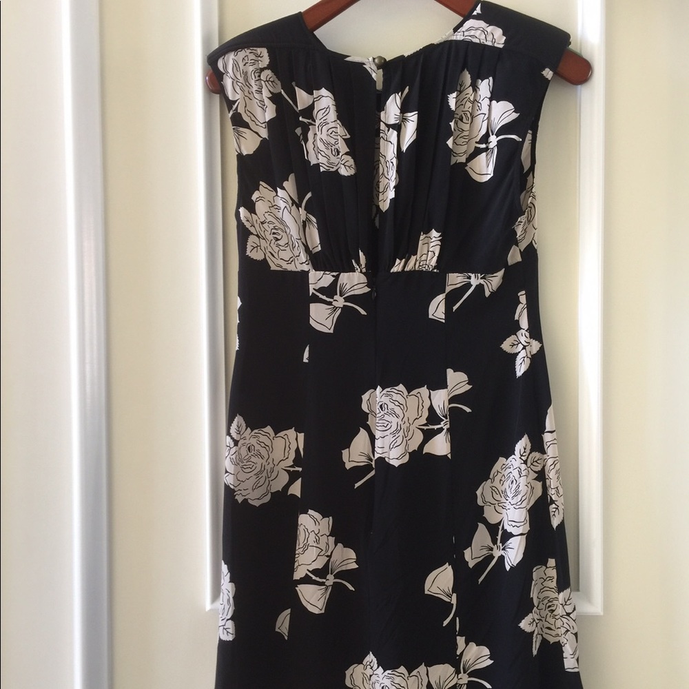 🎉HP🎉 NWT Tracy Reese Black/Parchment Rose Dress - Picture 4 of 8